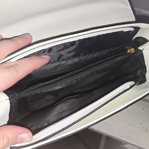 White And Blue Shoulder Purse